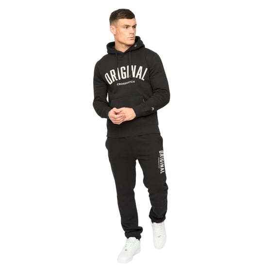 Crosshatch - "Kensby" Kapuzenpullover für Herren (Schwarz) - Image 4