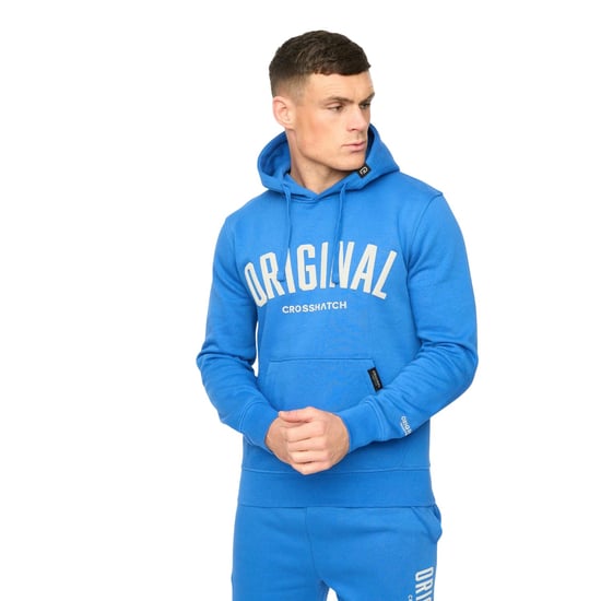 Crosshatch - "Kensby" Kapuzenpullover für Herren (Königsblau) - Image 1