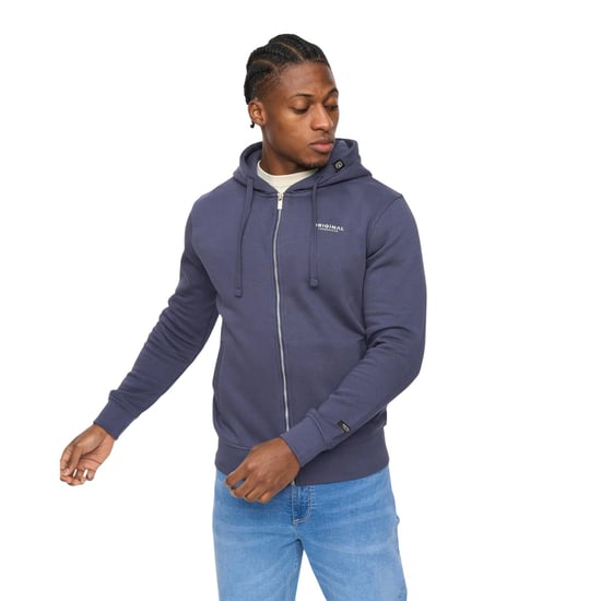 Crosshatch - "Allmoor Thru" Hoodie mit durchgehendem Reißverschluss für Herren (Marine) - Image 1
