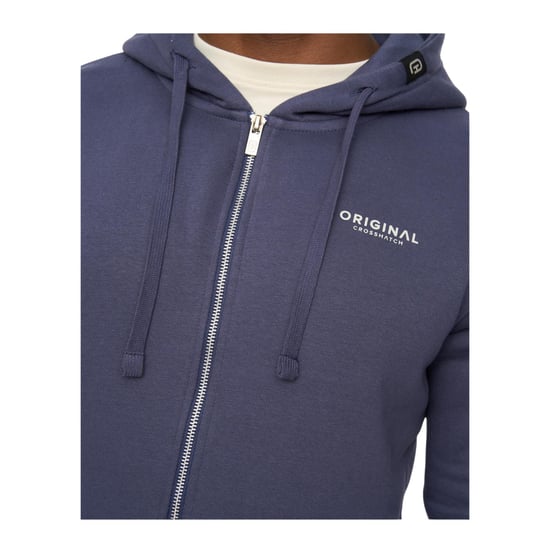 Crosshatch - "Allmoor Thru" Hoodie mit durchgehendem Reißverschluss für Herren (Marine) - Image 3