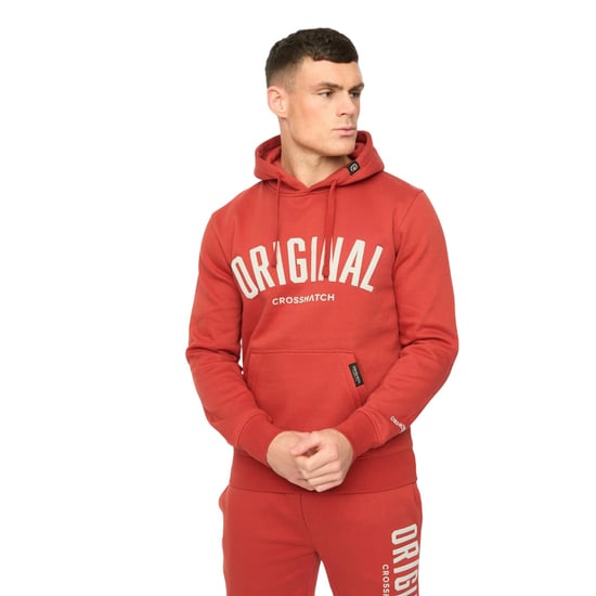 Crosshatch - "Kensby" Kapuzenpullover für Herren (Rot) - Image 1