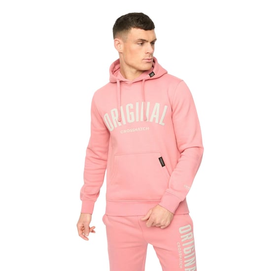 Crosshatch - "Kensby" Kapuzenpullover für Herren (Pink) - Image 1