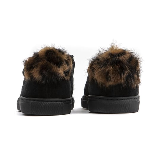 Mr & Mrs Italy Damen-Sneaker aus Leder - Schwarz - Image 4
