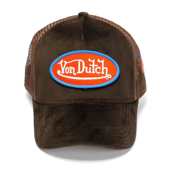 Shop Für Von Dutch Velvet Trucker Baumwollbraune Kappen - Image 1