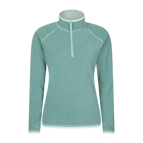 Mountain Warehouse - "Montana" Fleece-Oberteil mit halbem Reißverschluss für Damen (Helles Aquamarin) - Image 1