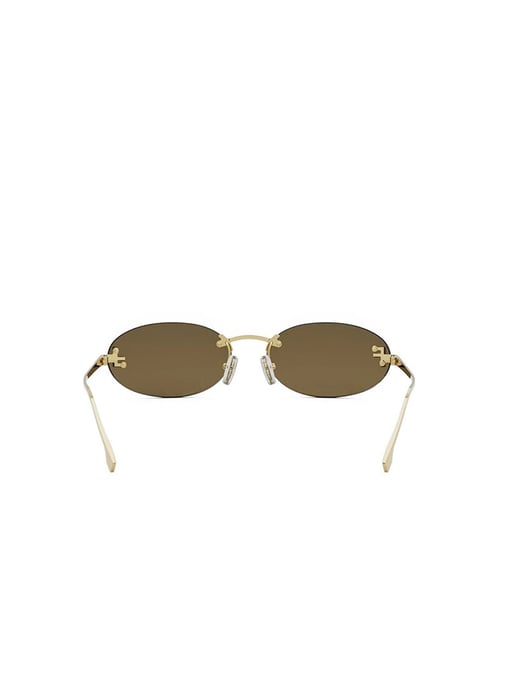 Fendi Sonnenbrille Gold/Braun - Image 4