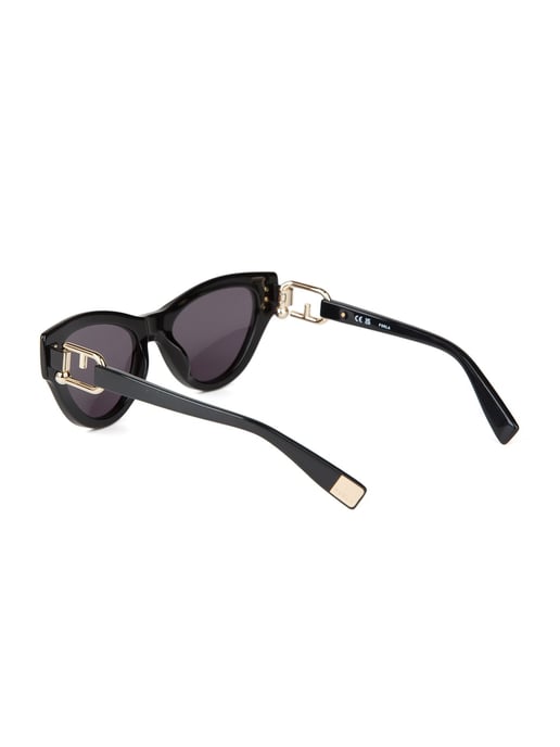 Furla Sonnenbrille Glänzendes Schwarz - Image 3