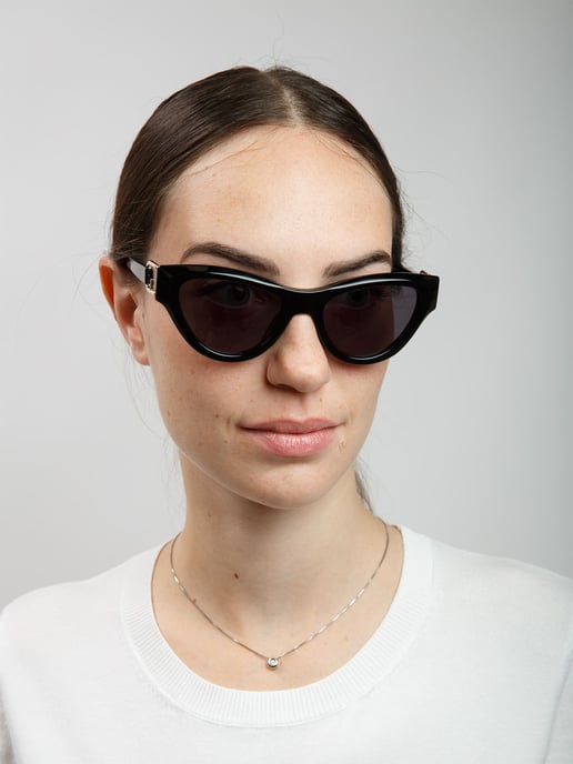 Furla Sonnenbrille Glänzendes Schwarz - Image 4