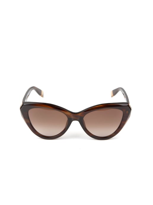 Furla Sonnenbrille Glänzend Braun Gestreift Havana - Image 2
