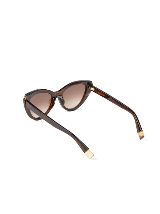 Furla Sonnenbrille Glänzend Braun Gestreift Havana - Image 3