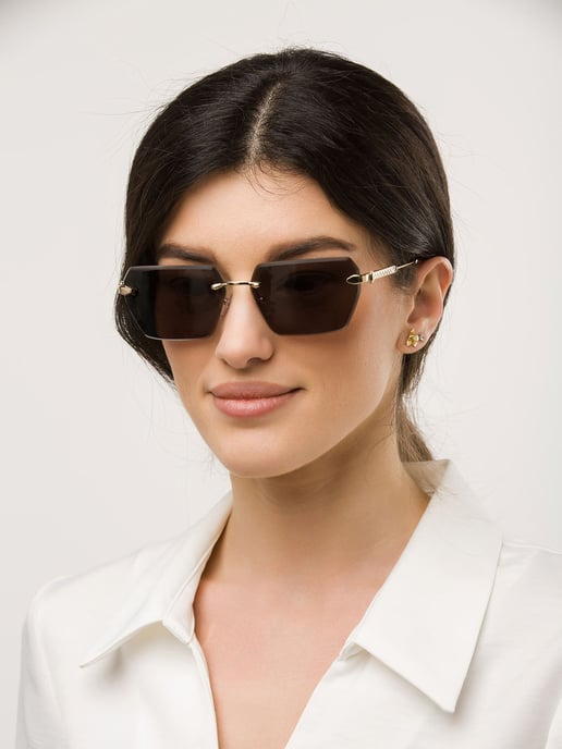 Just Cavalli Sonnenbrille Glänzendes Total Roségold - Image 4