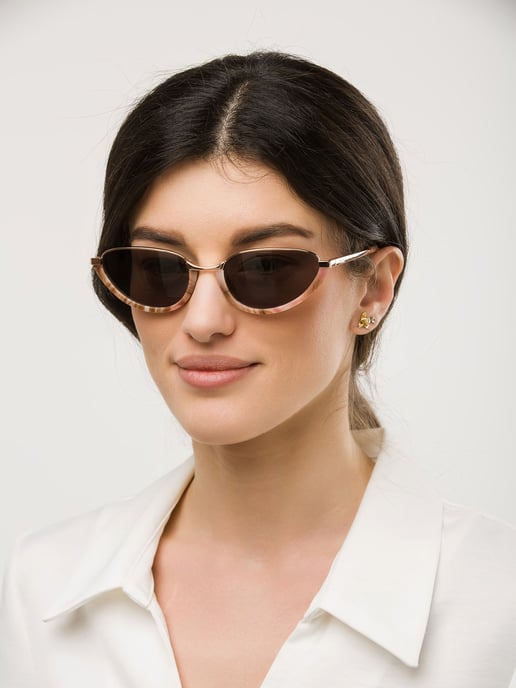 Furla Sonnenbrille Kupfer Gold/Braun - Image 4