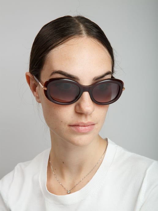 Furla Sonnenbrille Glänzendes Dunkelburgunder - Image 4