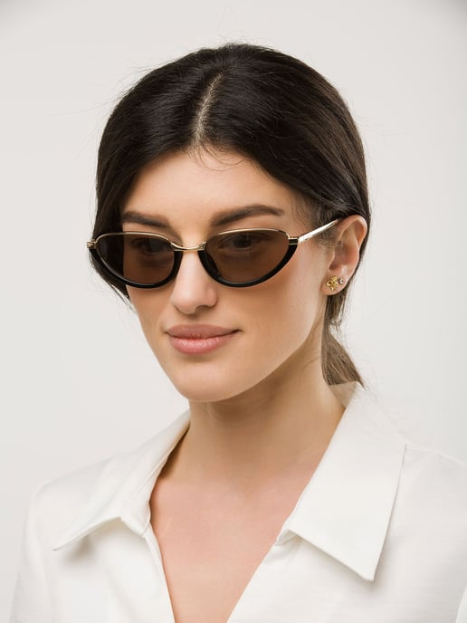 Furla Sonnenbrille Roségold/Braun - Image 4