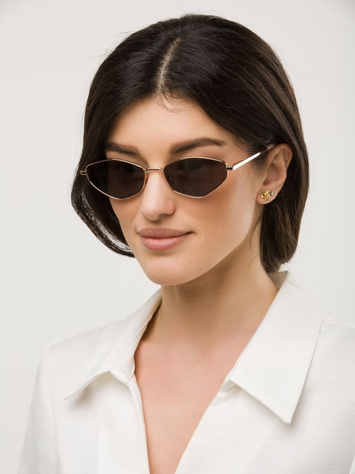 Furla Sonnenbrille Kupfer Gold/Braun - Image 4