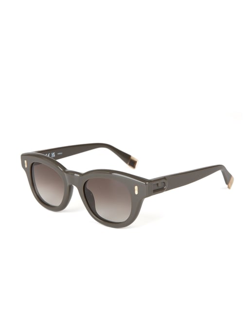 Furla Sonnenbrille Glänzendes Khaki-Grün - Image 1