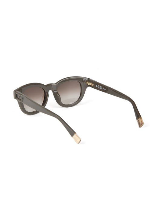 Furla Sonnenbrille Glänzendes Khaki-Grün - Image 3