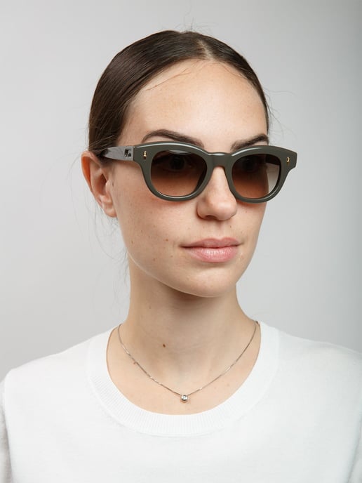 Furla Sonnenbrille Glänzendes Khaki-Grün - Image 4