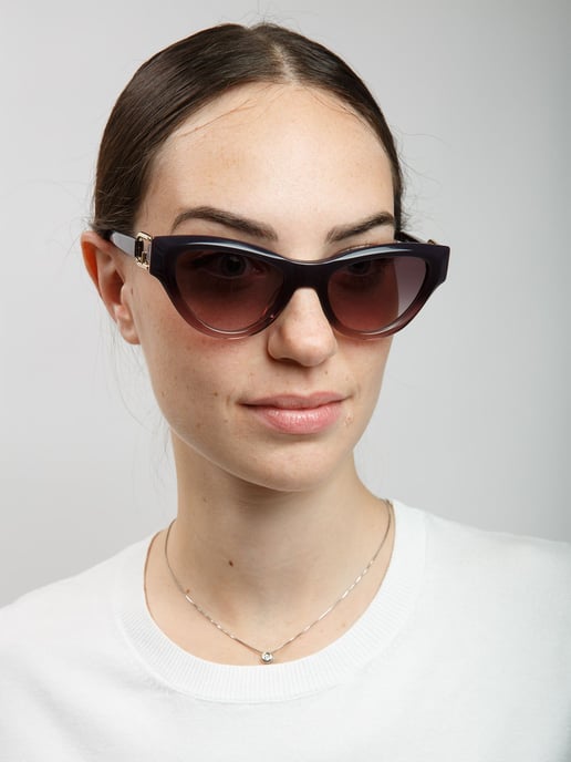 Furla Sonnenbrille Glänzender Farbverlauf Lila - Image 4