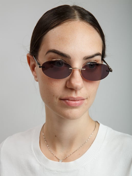 Furla Sonnenbrille Poliertes Roségold - Image 4