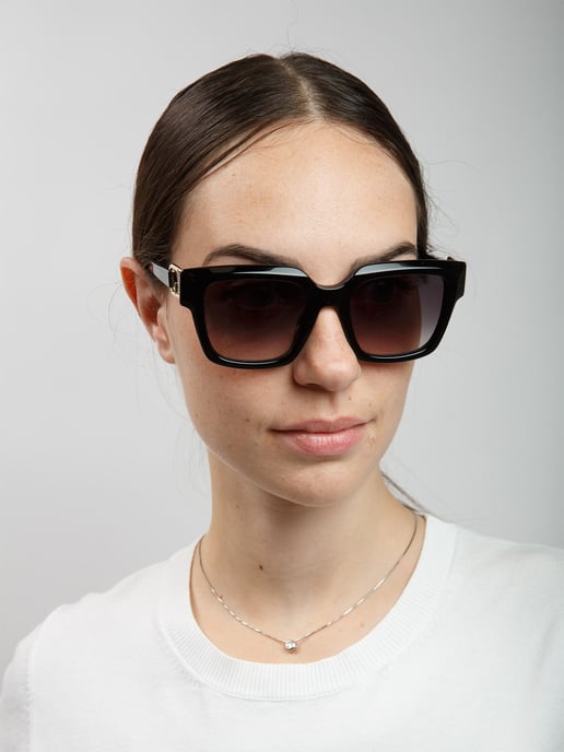 Furla Sonnenbrille Glänzend Schwarz - Image 4