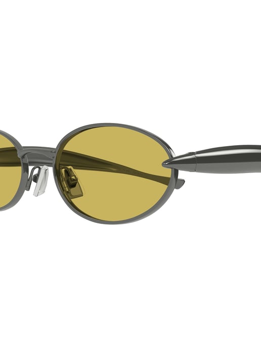Bottega Veneta Sonnenbrille Gunmetal/Gelb - Image 2