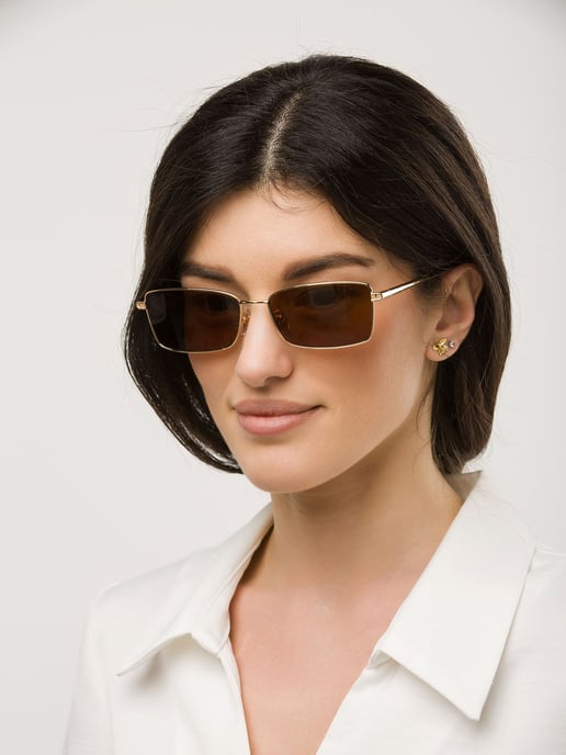 Furla Sonnenbrille Roségold/Braun - Image 4