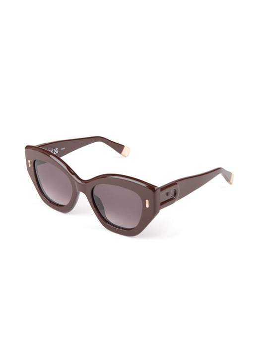 Furla Sonnenbrille Glänzend Voll Dunkelbraun - Image 1
