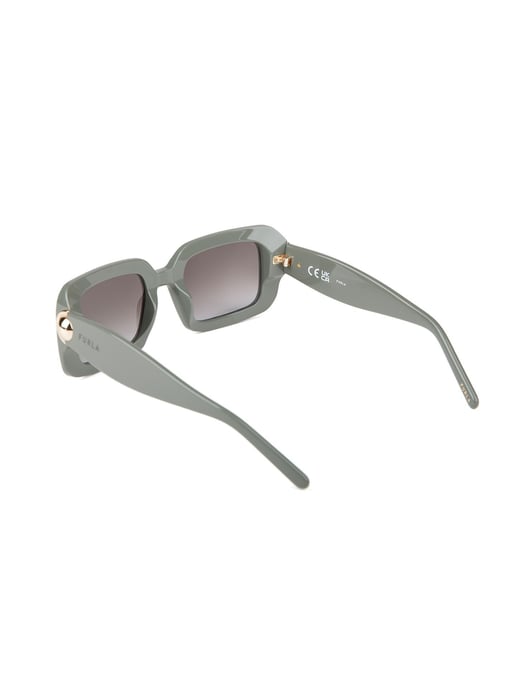 Furla Sonnenbrille Glänzendes Khaki-Grün - Image 3