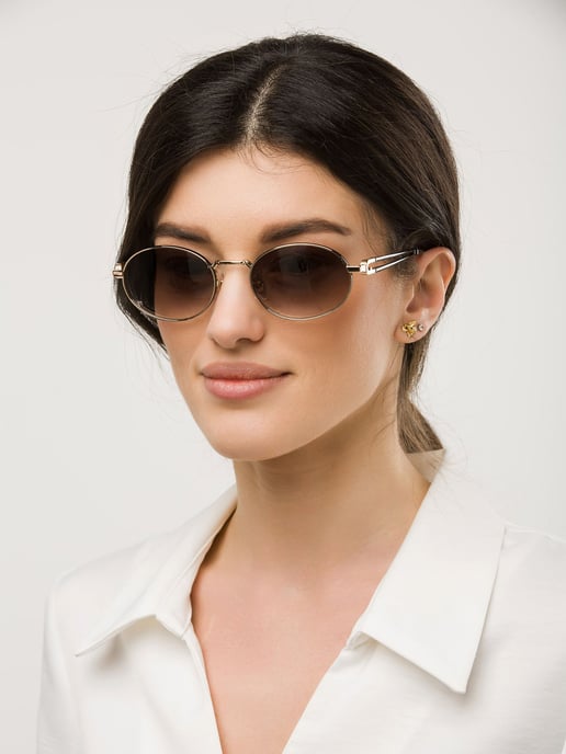 Furla Sonnenbrille Oro Rose' Luc. W/Parts Schwarz Luc - Image 4