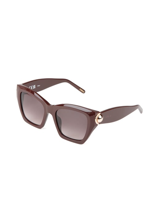 Furla Sonnenbrille Glänzend Voll Dunkelbraun - Image 1