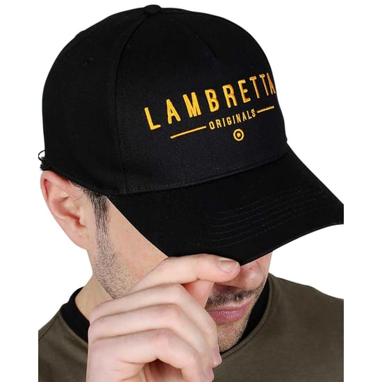 Lambretta - "Originals" Baseball-Mütze für Herren/Damen Unisex (Schwarz/Gold) - Image 4