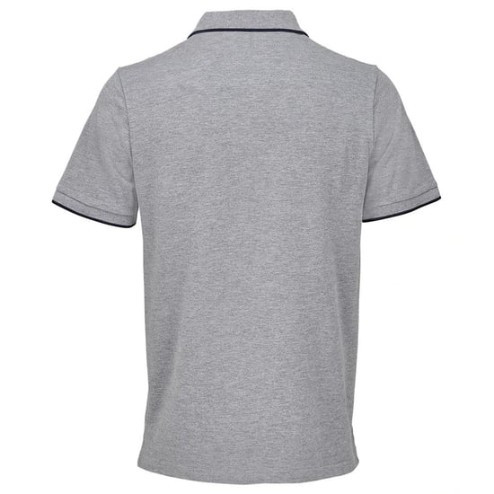 SOLS - "Palermo" Poloshirt für Herren/Damen Unisex (Grau meliert/Dunkelblau) - Image 2