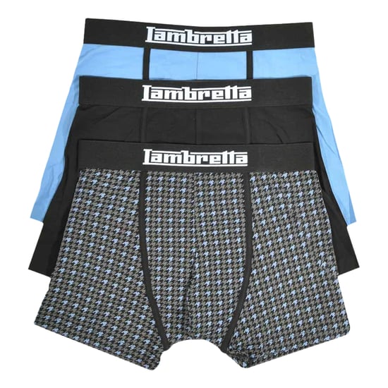 Lambretta - Boxershorts für Herren (3er-Pack) (Schwarz/Blau) - Image 2
