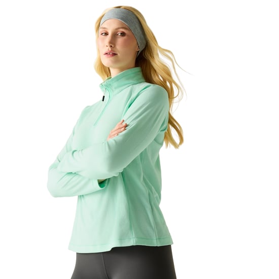 Regatta Great Outdoors Damen Fleece-Top Montes mit 1/4-Reißverschluss (Eisgrün) - Image 4