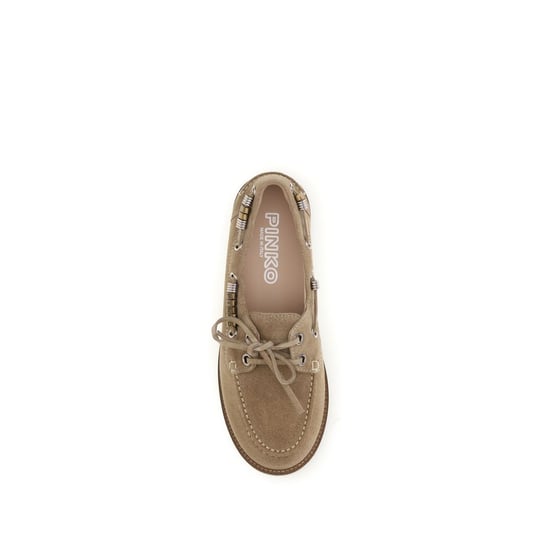 PINKO Beige Kalbleder Bos Taurus Slipper - Image 4