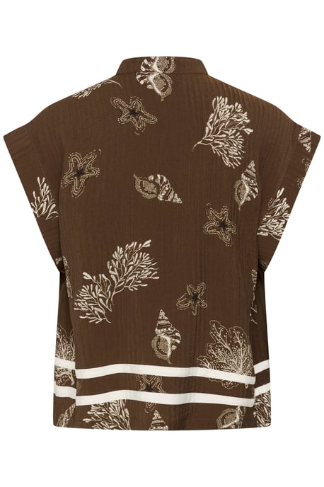 Kurzarm-Bluse RosashellSZ Kurzarm-Bluse Lockere Passform - Image 5