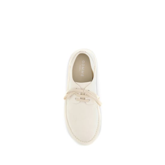 Marsell Weiße Baumwoll-Oxford-Schuhe und Derbys - Image 4