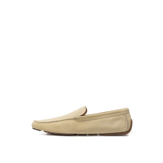Bally Beige Leder Mokassin - Image 2