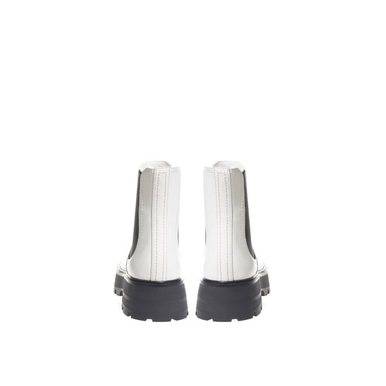 Alexander McQueen Schwarz-Weiße Leder Chelsea-Stiefel - Image 3