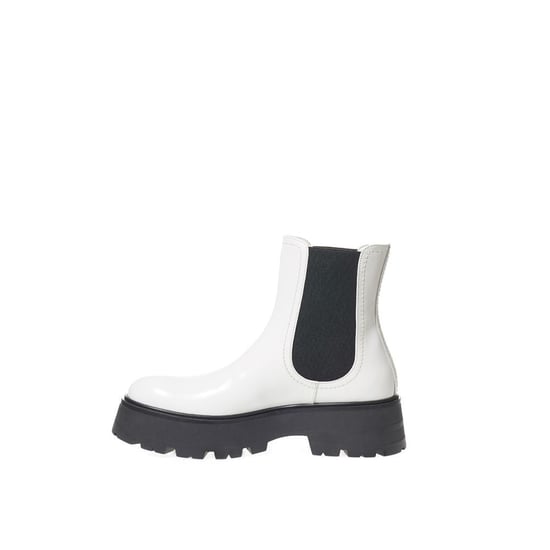 Alexander McQueen Schwarz-Weiße Leder Chelsea-Stiefel - Image 5