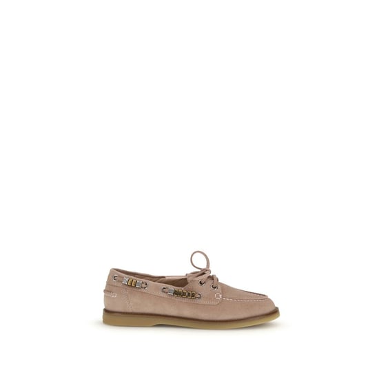 PINKO Beige Kalbsleder Bos Taurus Slipper - Image 1