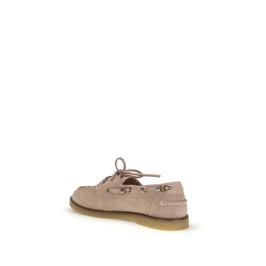 PINKO Beige Kalbsleder Bos Taurus Slipper - Image 3