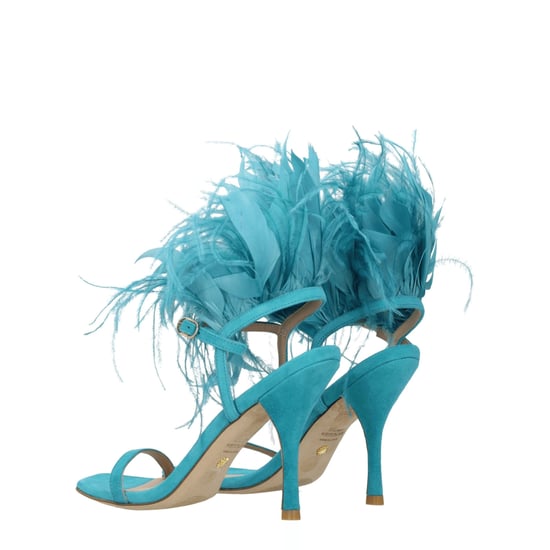 Stuart Weitzman Grüne Leder Stiletto-Absatzsandalen - Image 4