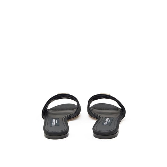 Dolce & Gabbana Schwarze Polyester-Slipper - Image 3