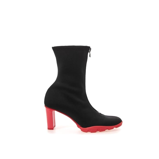 Alexander McQueen Schwarze Neopren Stiefeletten - Image 1