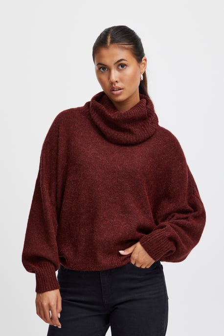 Langarm IHKAMARA Strickpullover Loose fit - Image 3