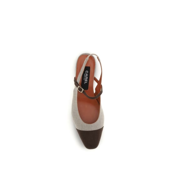 Carel Paris Beigefarbene Baumwoll-Ballerinas - Image 4