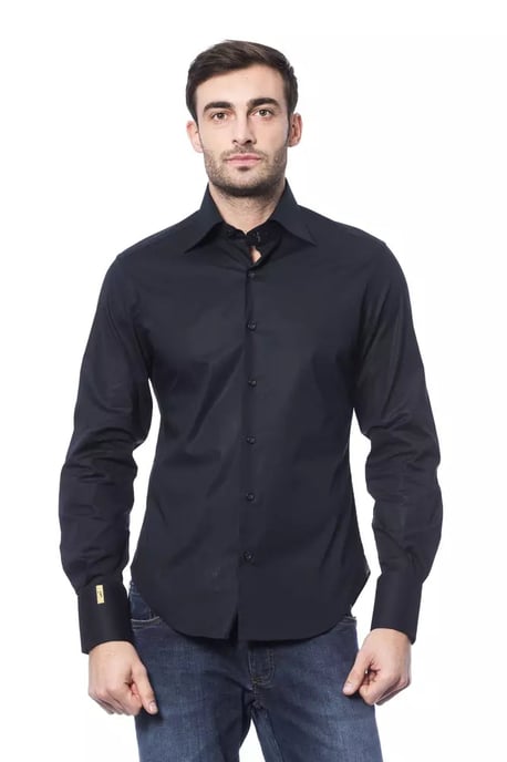 Billionaire Italienische Couture Blaue Baumwolle Herrenhemd - Image 1