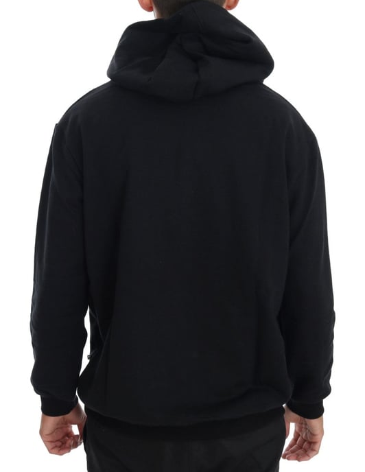 Daniele Alessandrini Schwarzer Sport Casual Kapuzenpullover aus Baumwolle - Image 2
